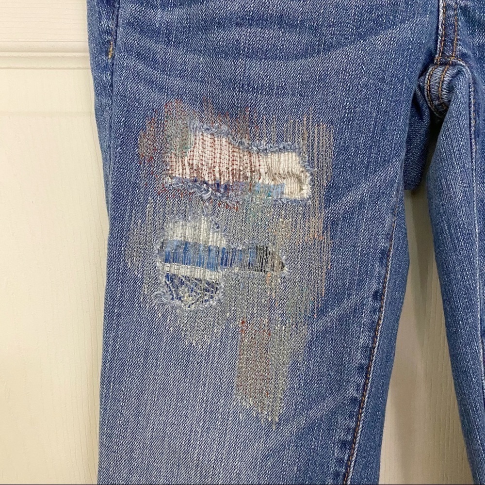 American Eagle Distressed Patchwork Skinny Jeans - image 5
